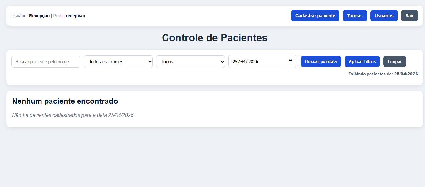 Tela de login do sistema